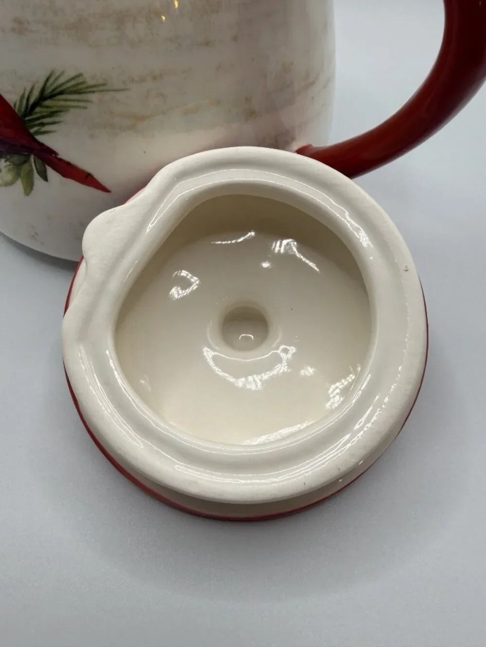 Cracker Barrel 'Red Cardinals' Ceramic Teapot